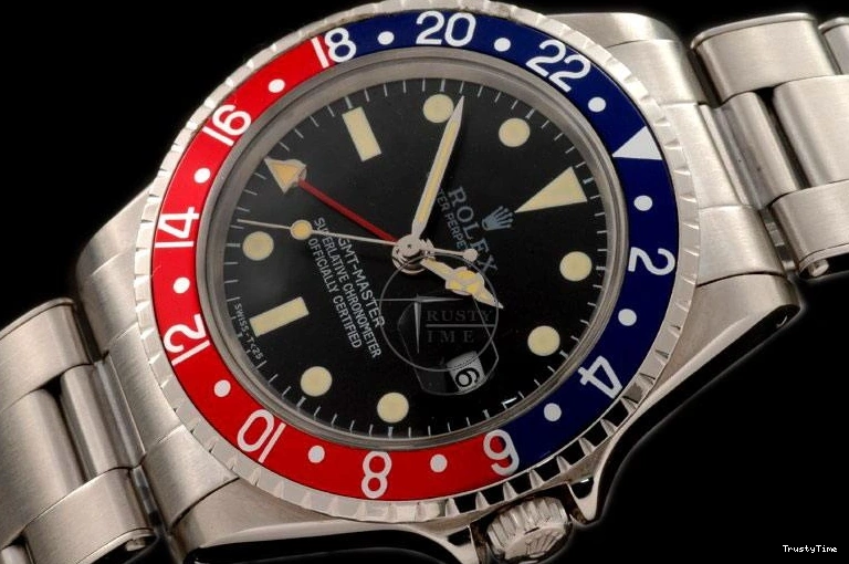 0504 Resilient ROLGMT016A – Vintage GMT SS Blue Red Bezel Swiss Eta 2836- 969